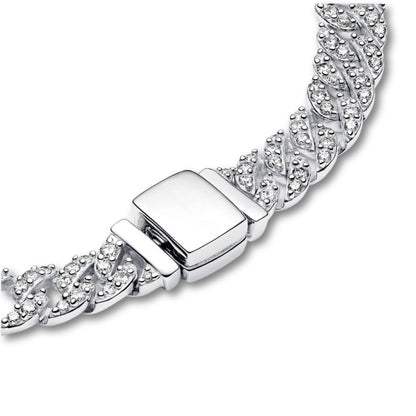 Cuban Pavé Bracelet | Gold