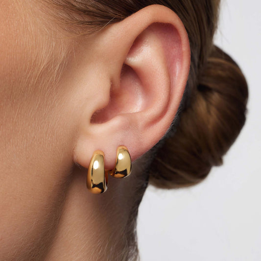 Lumière Hoop Earrings | Gold