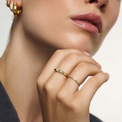 Elegant Dome Ring | Gold