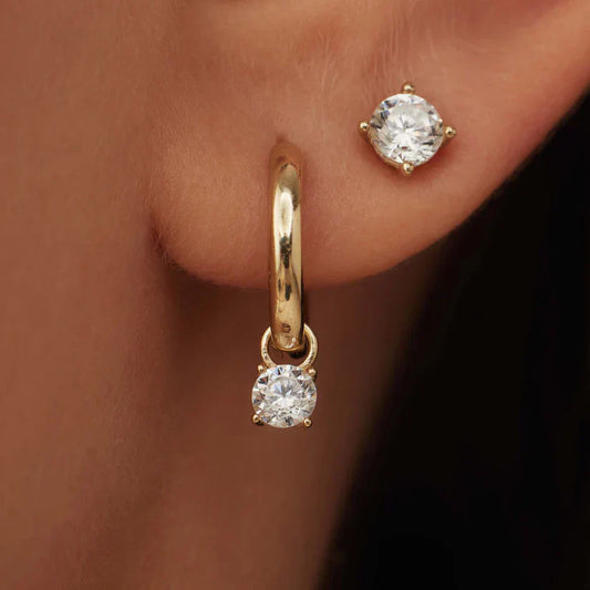 Moon Tears Earrings Set | Gold
